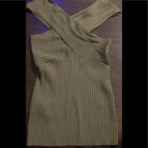 Bryna Off-The-Shoulder Crisscross size small notag